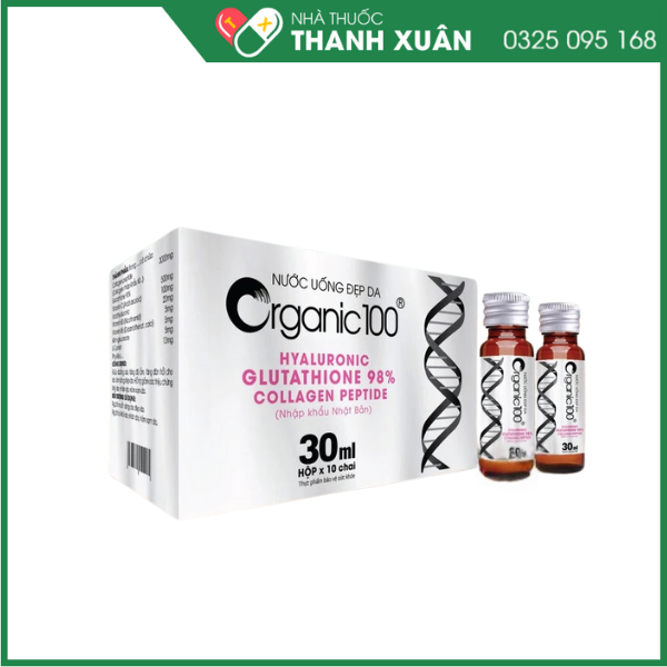 Nước Uống Đẹp Da ORGANIC 100 giúp dưỡng da, tăng độ ẩm, tăng đàn hồi cho da